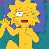 lisa simpson in bed