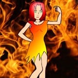Hot Fire Lady