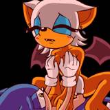 Rouge Riding Sonic