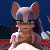 Rouge riding a human