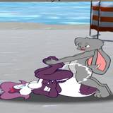 Fifi Baphomet and the Toon Pimp in Beach Voyeurz